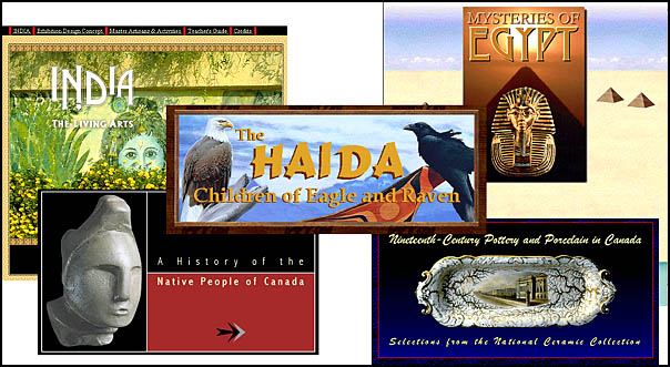 The Virtual Exhibitions page of the Canadian Museum of Civilization