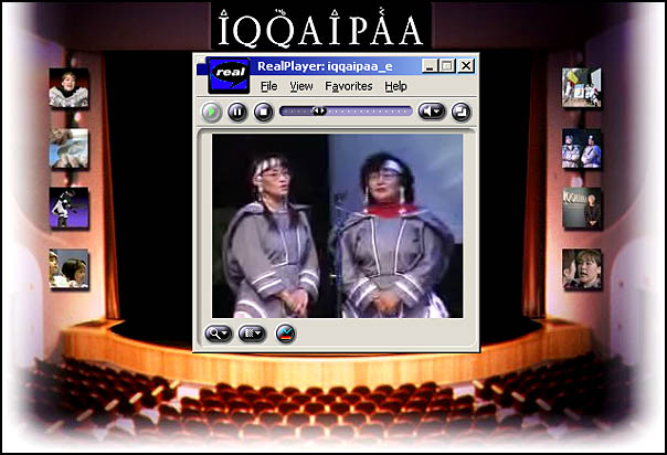 Screenshot of the Webcast celebrating Inuit art.