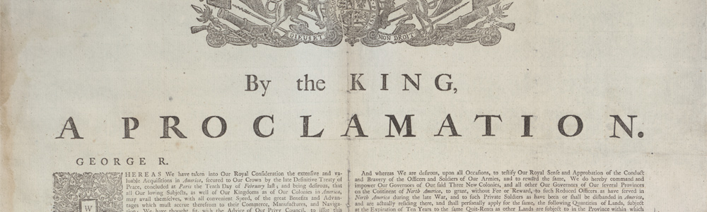9a. The Royal Proclamation of 1763