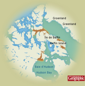 Carte - Arctique canadien - Canadian Geographic