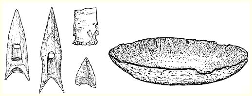 Middle Palaeo-Eskimo Implements - Drawings: David Laverie