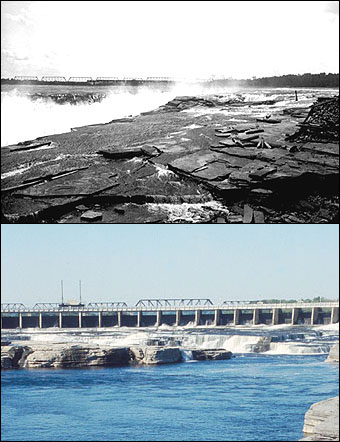 The Chaudire Falls; photo: Library and Archives Canada