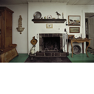 The dining room fireplace - Archives, SMCC K2002-343