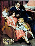 Scne familiale, Eaton's Fall 
Winter 
1936-1937, page de couverture.