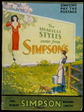 Les styles les plus 
judicieux, Simpson's Spring Summer 1931, page de couverture.