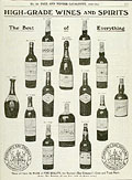Vins et spiritueux, Hudson's Bay 
Company Autumn Winter 1910-1911, p.217.