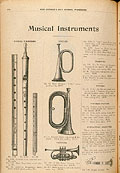Instruments de musique, Hudson's Bay 
Company Fall 1901, p.130.