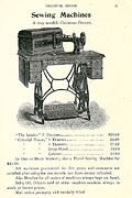 Sewing machine, Henry Morgan Christmas 
1897, p.11.