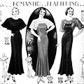 Romantic and flattering fashion for 
women, Eaton's Fall Winter 1933, p.2 (detail).