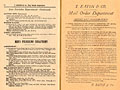 Procdure importante du 
comptoir 
postal, Eaton's Fall Winter 1884 (reproduction), troisime de 
couverture 
.
