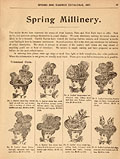 Le rayon des chapeaux de printemps, 
Eaton's Spring Summer 1897, p.15.