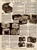 Assortment of radios, Eaton's Fall 
Winter 1956-57, p.414.