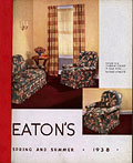 La dcoration ou l'entretien 
mnager 
comme activit cratrice, Eaton's Spring Summer 1938, page 
de couverture.