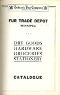 Hudson's Bay Company Fur Trade Depot 
catalogue, ca 1934, cover.