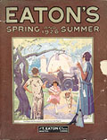 Quatre pages de couverture d'Eaton, 
Fall Winter 1887-1888, Fall Winter 1918-1919, Spring Summer 1926, automne 
hiver 1939-1940.