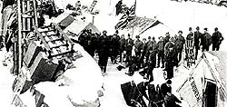 North-West Mounted Police Post, Summit of Chilkoot Pass, Yukon, Winter 1898