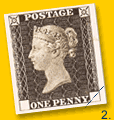 Le Penny black, Grande-Bretagne, 1840