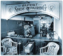 Luca Carloni's Canadian Shoe Shine and Repair Shop, 8th Avenue, Calgary, Alberta, 1929
CMC CD2004-0445 D2004-6139