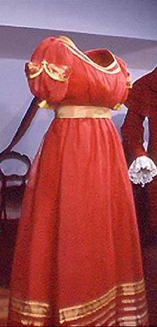 Dress and scarf worn by Mrs. Forsyth-Grant