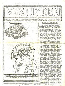 Cover of the June 1943 edition of Vestjyden 