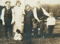  Picnic at a Toronto park, ca 1923. Michael, Carmela, and Columba Colangelo, and Michael’s cousins