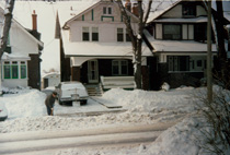 The Colangelo/Bennedsen family home at 190 Arlington Avenue, Winter 1988.