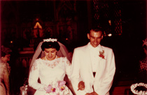 Connie and Chris on their wedding day, September 7, 1959