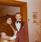 Dressed for a friend’s bar mitzvah, mid-1960s