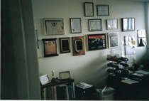 Chris’s home office was filled with his memories—photos, letters, plaques and awards