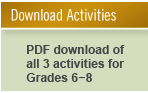 PDF download of activities for Grades 6-8