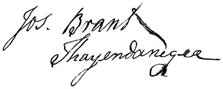 Signature of Joseph Brant