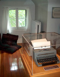 Roy's first writing space, in the attic of her home at 375 Deschambault Street, St.Boniface, Manitoba.