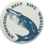 Help Save Whales button - 
981.10.219 - CD97-315-067