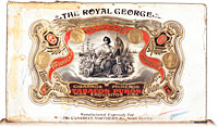 Cigar box label : The Royal George