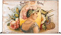 Cigar box label : Sweet Rose
