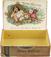 Cigar box label : Rosa Royal