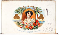 Cigar box label : La Bella Otero