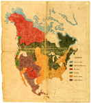 Sketch map representing Edward Sapir's Classification of Linguistic Groups of North America, 1921. © MCC/CMC, E2006-04688