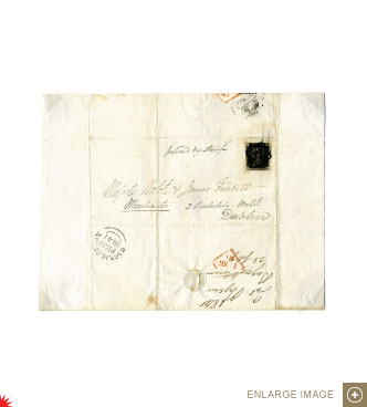 Cover with a VR Penny Black postmarked