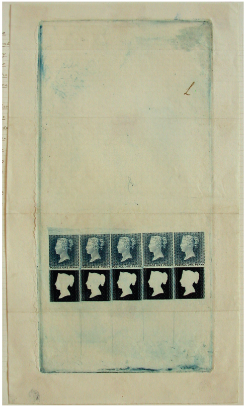 Penny Black, proofs from a special comparison plate