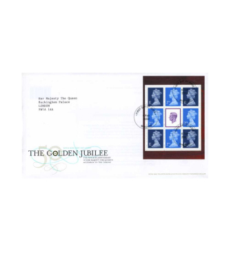 2002 Golden Jubilee, official first day cover