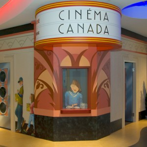 View of the Cinéma Canada exhibit