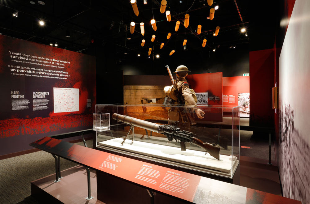 Exposition au Musée canadien de la guerre.