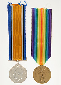 Medal set belonging to Private Hubert Maurice Bolam