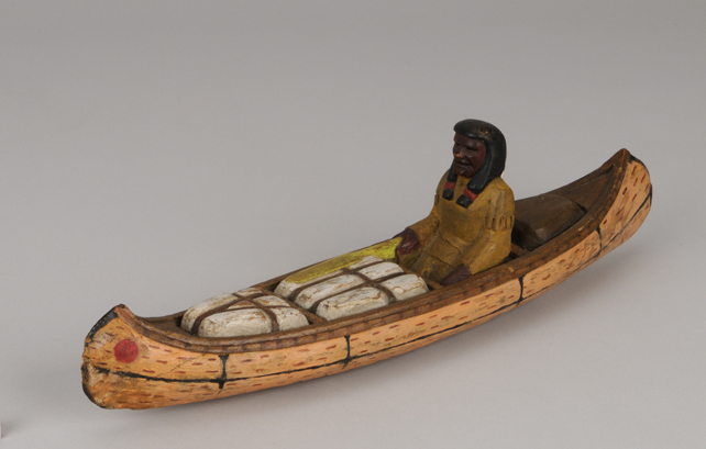 Paddle, a wooden carving made by Bill Mason. Canadian Museum of History, 2010.44.1, IMG2010-0206-0035-Dm
