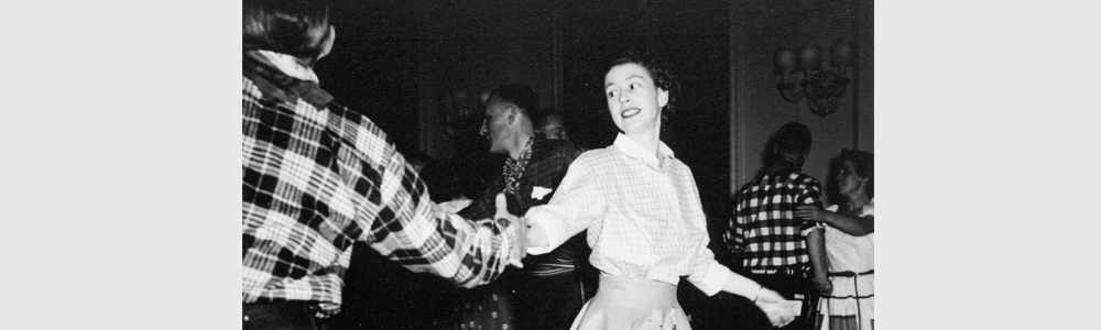 Princess Elizabeth during a square dance at Government House
