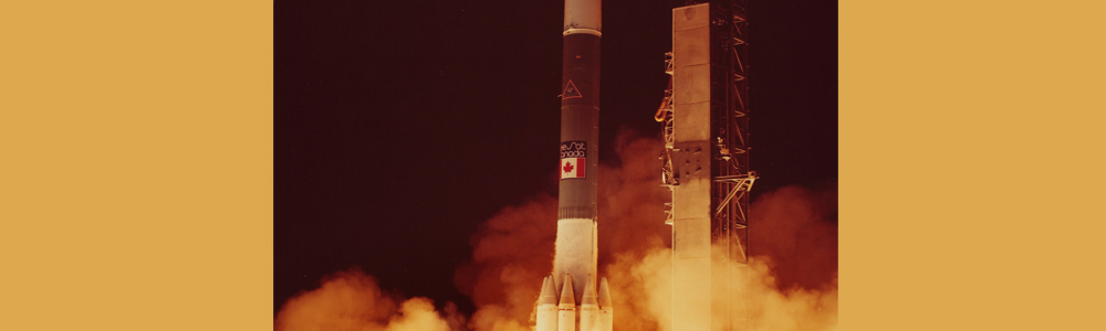 The Anik B1 satellite launch