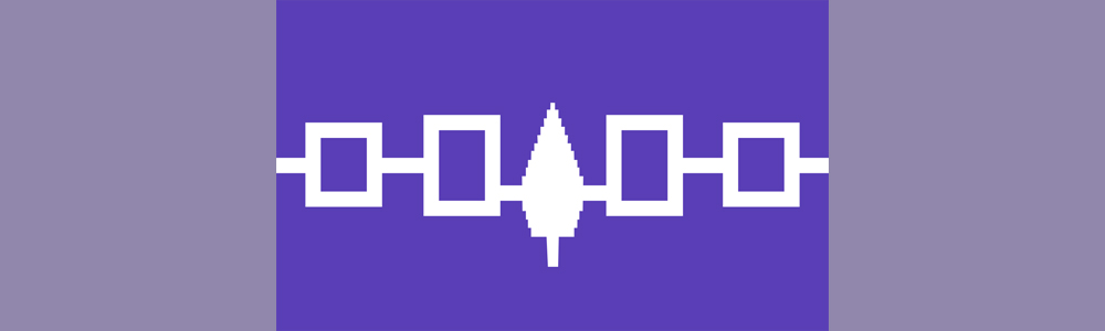 Modern flag of the Haudenosaunee 