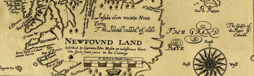 Map of Newfoundland, 1620