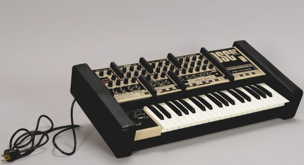 KORG synthesizer that belonged to Oscar Peterson. Photo: Canadian Museum of History. 